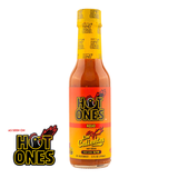 As seen on Hot Ones - Hot Ones Los Calientes Rojo Hot Sauce (front view)